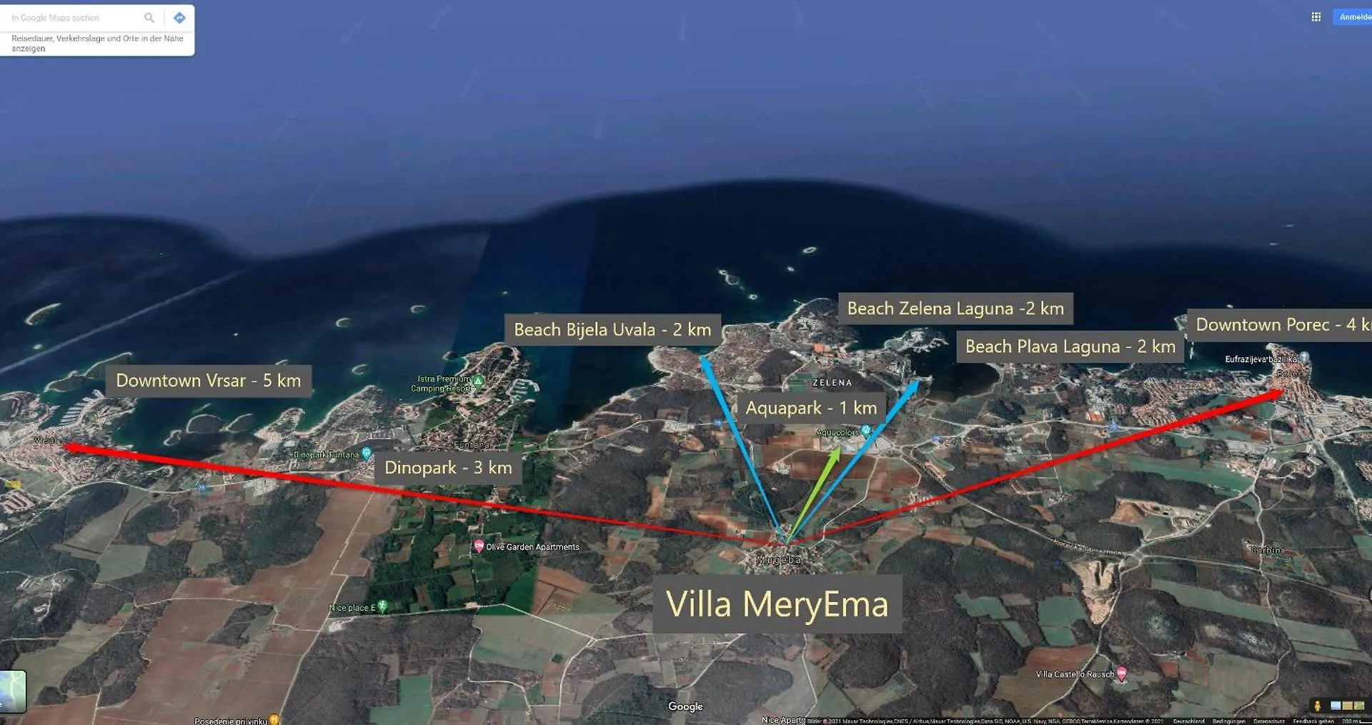 Villa Meryema - Excellent Villa With Sea View Porec Croatia